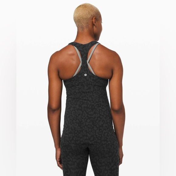 LuluLemon Cool Racerback II *Nulu. Formation Camo Deep Coal Multi. Size 6. - Picture 4 of 6